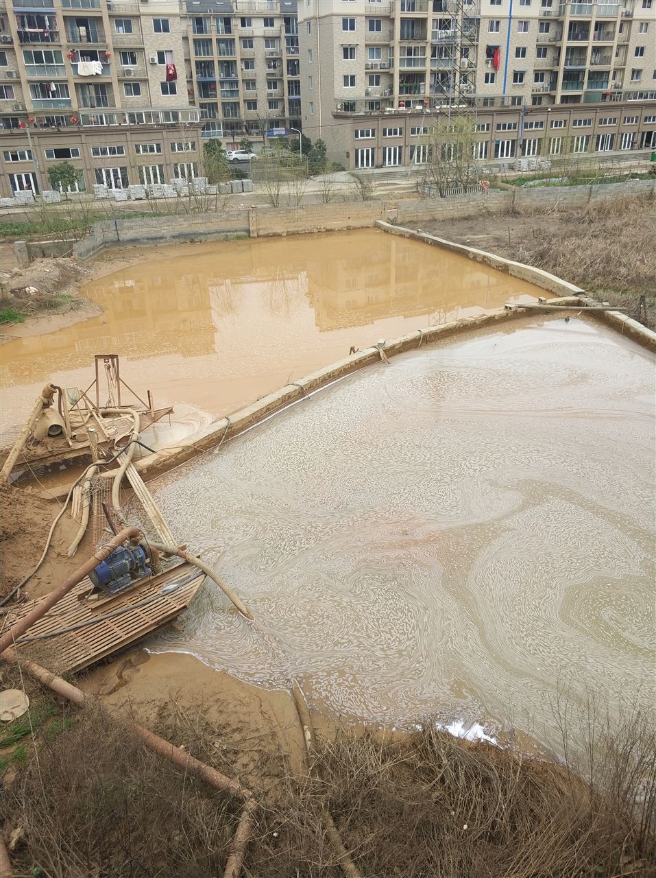 渭城沉淀池淤泥清理-厂区废水池淤泥清淤