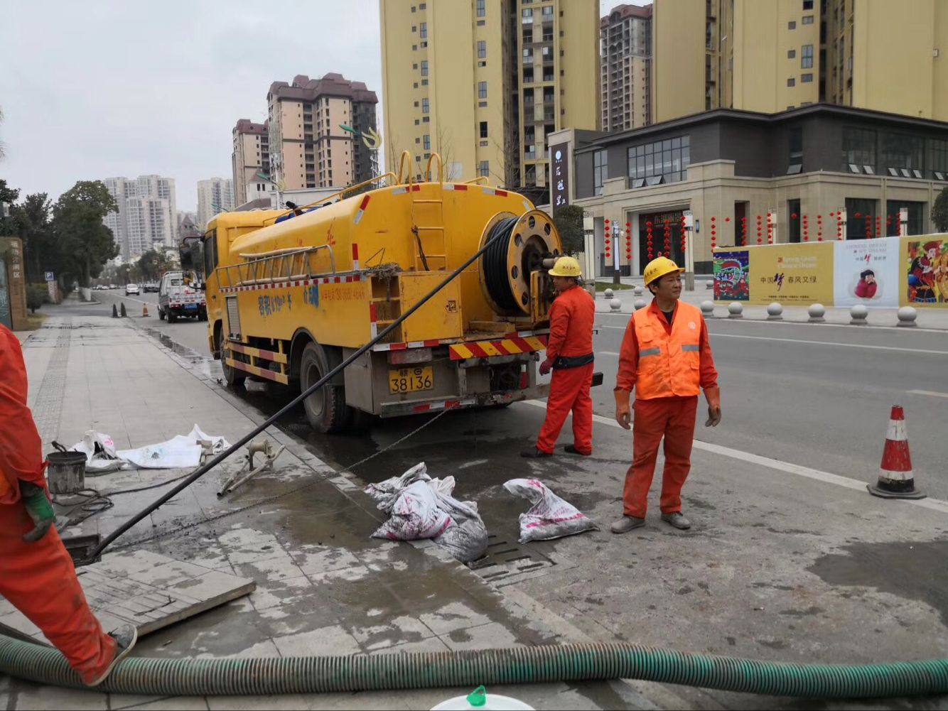 渭城排污管道清淤-管道清洗